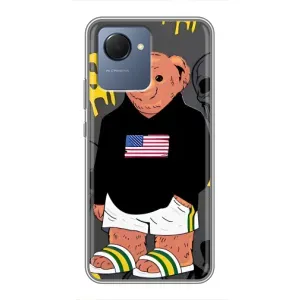 Чехлы Мишка Тедди для Реалми Нарзо 50и Прайм (Teddy USA)