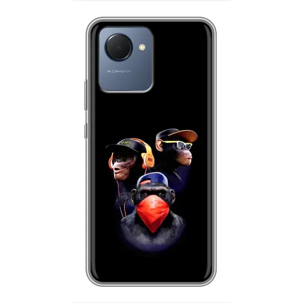 Чехол с рисунком «Три обезьяны» для Realme NARZO 50i Prime Чехол с рисунком «Три обезьяны» для Realme NARZO 50i Prime
