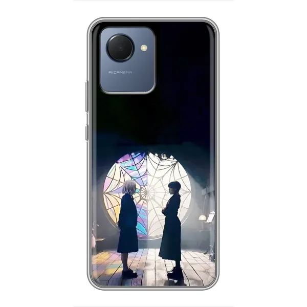 Чехол с рисунком «Уэнсдей и Энди» для Realme NARZO 50i Prime Чехол с рисунком «Уэнсдей и Энди» для Realme NARZO 50i Prime
