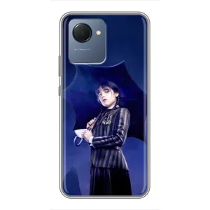 Чехлы с принтом Уэнсдей на Realme NARZO 50i Prime (Уэнсдей с зонтом)