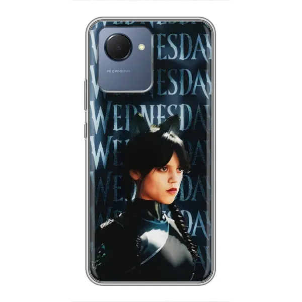 Чехол с рисунком «Уэнздей с ушками» для Realme NARZO 50i Prime Чехол с рисунком «Уэнздей с ушками» для Realme NARZO 50i Prime