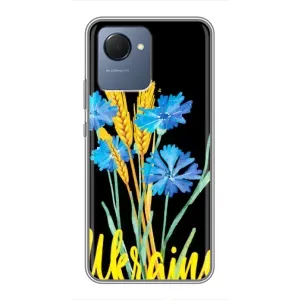 Чохол на Realme NARZO 50i Prime (Український дизайн) (Україна в квітах)