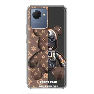 Силиконовый чехол для Realme NARZO 50i Prime (Медмедь Луи Виттон)