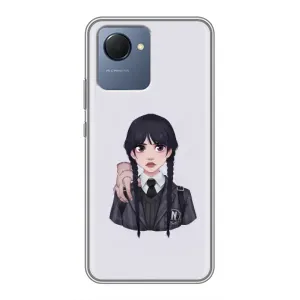 Чехлы с принтом Уэнсдей на Realme NARZO 50i Prime (Вещь Венсдей)