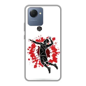 Чехлы с принтом Спортивная тематика для Realme NARZO 50i Prime (Волейболист)