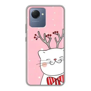 Чехол на тематику: Коты для Realme NARZO 50i Prime (Зимний кот)