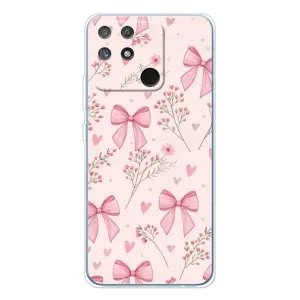 Чехол банты для Realme NARZO 80 Lite 4G (Банты с цветами)