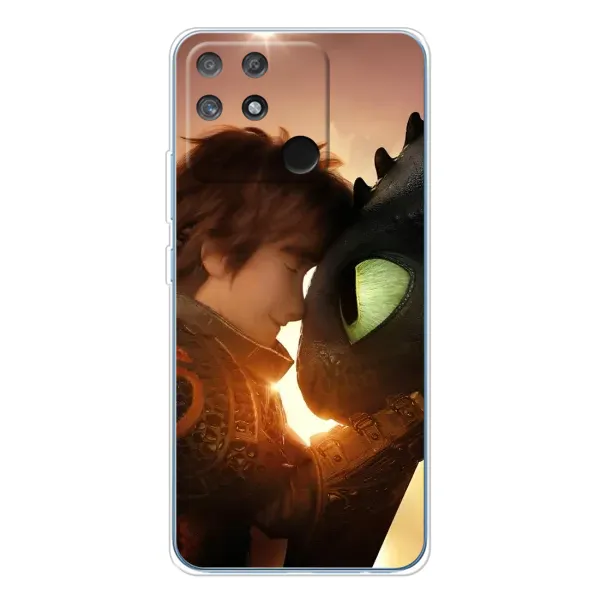 Чехол с рисунком «Беззубик и Иккинг» для Realme NARZO 80 Lite 4G Чехол с рисунком «Беззубик и Иккинг» для Realme NARZO 80 Lite 4G