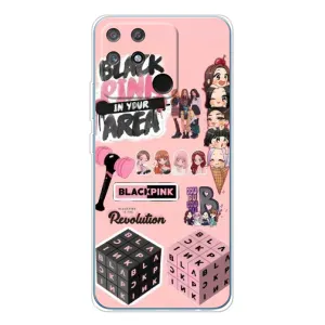Чехлы с картинкой для Realme NARZO 80 Lite 4G (BLACK PINK коллаж)