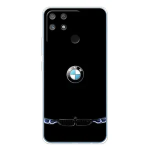 Силіконовий бампер з картинкою машини на Realme NARZO 80 Lite 4G (Чорний BMW)