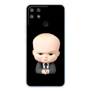 Мультяшный принт на Чехол для Нарзо 80 Лайт 4G (Бос)