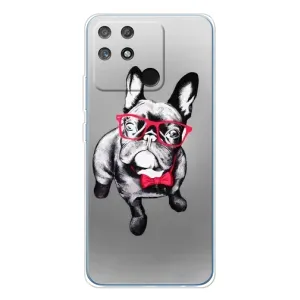 Чехол (ТПУ) Милые собачки для Realme NARZO 80 Lite 4G (Бульдог в очках)