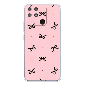 Чехол банты для Realme NARZO 80 Lite 4G (Черные бантики)