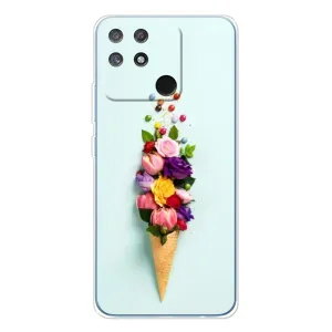 Чехлы с тематикой "ЦВЕТЫ" на Realme NARZO 80 Lite 4G (Цветок-мороженное)