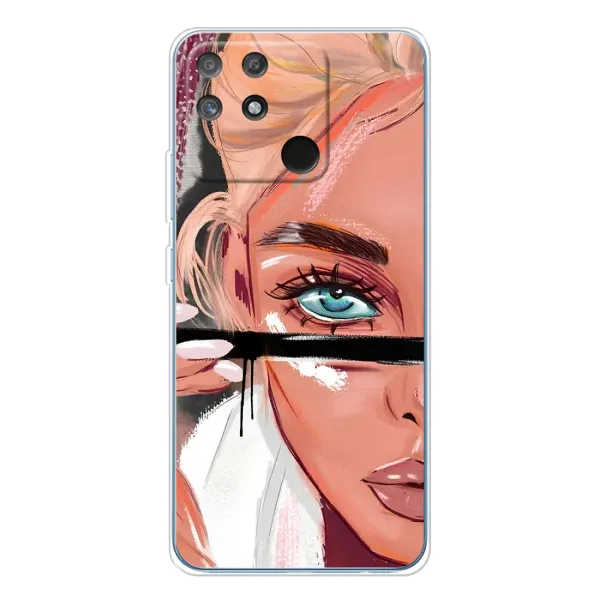 Чехол с рисунком «Девушка и ресницы» для Realme NARZO 80 Lite 4G Чехол с рисунком «Девушка и ресницы» для Realme NARZO 80 Lite 4G