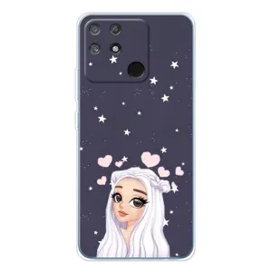 Чехол Стильные девушки на Realme NARZO 80 Lite 4G (Девушка и сердечки)