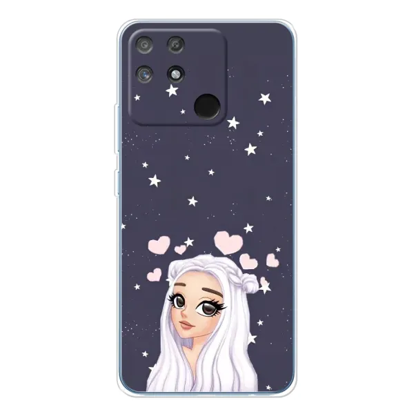 Чехол с рисунком «Девушка и сердечки» для Realme NARZO 80 Lite 4G