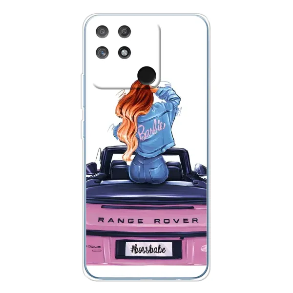 Чехол с рисунком «Девушка на машине» для Realme NARZO 80 Lite 4G Чехол с рисунком «Девушка на машине» для Realme NARZO 80 Lite 4G