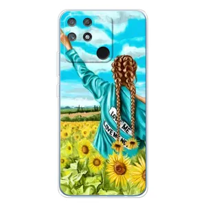 Чехол Стильные девушки на Realme NARZO 80 Lite 4G (Девушка на поле)