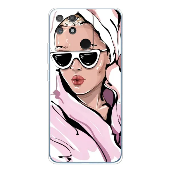 Чехол с рисунком «Девушка в халате» для Realme NARZO 80 Lite 4G Чехол с рисунком «Девушка в халате» для Realme NARZO 80 Lite 4G