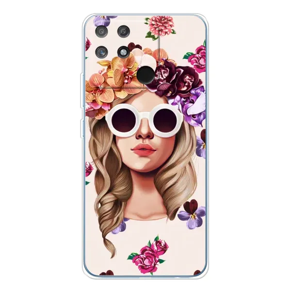 Чехол с рисунком «Девушка в очках» для Realme NARZO 80 Lite 4G Чехол с рисунком «Девушка в очках» для Realme NARZO 80 Lite 4G