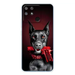 Чехол ДОБЕРМАН для Realme NARZO 80 Lite 4G (Доберман злой)