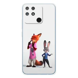 Силиконовый чехол с принтом Зоотрополіс для Realme NARZO 80 Lite 4G (Джуди и Ник)