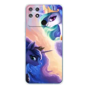 Чехол Unicorn на Realme NARZO 80 Lite 4G (Единорожки на тучках)