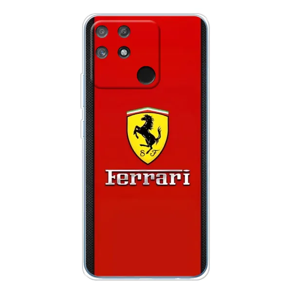 Чехол с рисунком «Ferrari Logo» для Realme NARZO 80 Lite 4G Чехол с рисунком «Ferrari Logo» для Realme NARZO 80 Lite 4G