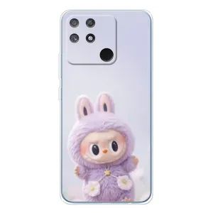 Чехол с принтом Лабубу для Realme NARZO 80 Lite 4G (Фиолетовый Лабубу)