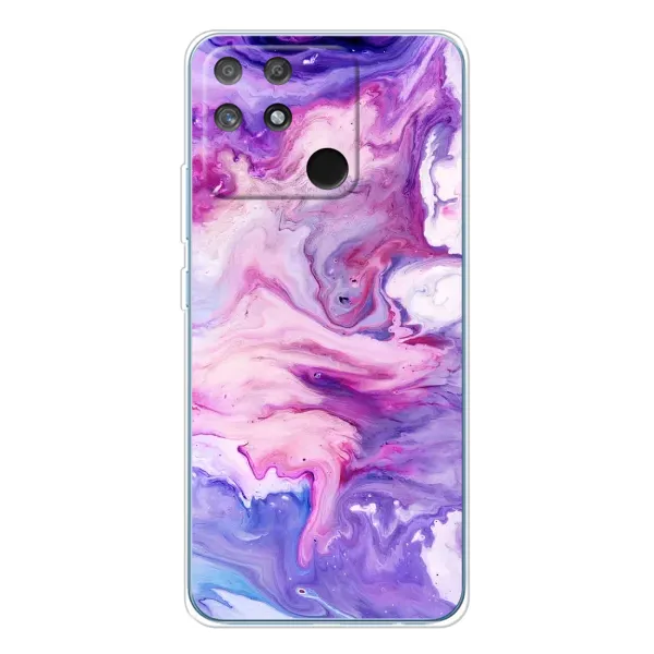 Чехол с рисунком «Фиолетовый мрамор» для Realme NARZO 80 Lite 4G Чехол с рисунком «Фиолетовый мрамор» для Realme NARZO 80 Lite 4G