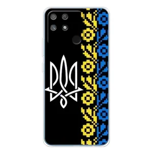 Силиконовый Чехол на Realme NARZO 80 Lite 4G (Герб и вышыванка)