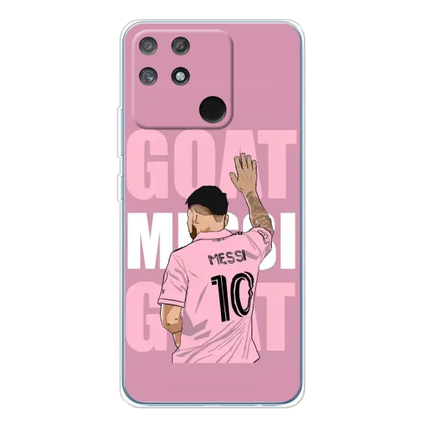 Чехол с рисунком «GOAT MESSI» для Realme NARZO 80 Lite 4G Чехол с рисунком «GOAT MESSI» для Realme NARZO 80 Lite 4G