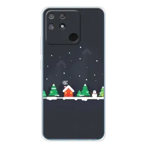 Силиконовый бампер на рождество для Realme NARZO 80 Lite 4G (Город зимний)