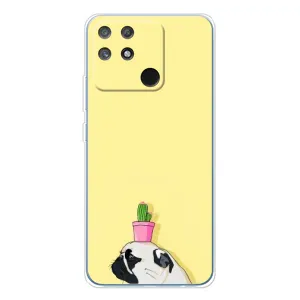 Бампер для Realme NARZO 80 Lite 4G с картинкой "Песики" (Кактус на голове)