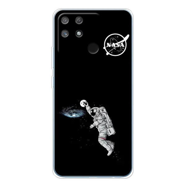 Чехол с рисунком «Космонавт баскетболист» для Realme NARZO 80 Lite 4G Чехол с рисунком «Космонавт баскетболист» для Realme NARZO 80 Lite 4G