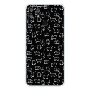 Чохол на тематику: Коти для Realme NARZO 80 Lite 4G (Котики на чорному)