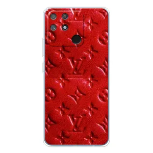 Текстурний Чохол Louis Vuitton для Нарзо 80 Лайт 4G (Червоний ЛВ)