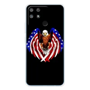 Чехол Флаг USA для Realme NARZO 80 Lite 4G (Крылья США)