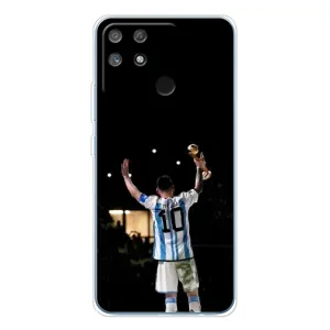 Чехлы Лео Месси Аргентина для Realme NARZO 80 Lite 4G (Лео Чемпион)