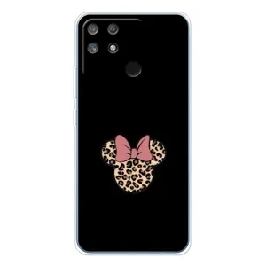 Чехол с леопардовым принтом на Realme NARZO 80 Lite 4G (Леопардовая Минни)