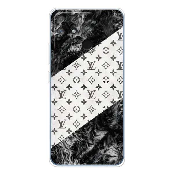 Чехол с рисунком «LV на белом» для Realme NARZO 80 Lite 4G Чехол с рисунком «LV на белом» для Realme NARZO 80 Lite 4G