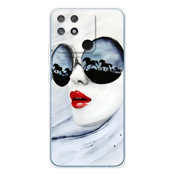 Чехол с рисунком «Любительница коней» для Realme NARZO 80 Lite 4G Чехол с рисунком «Любительница коней» для Realme NARZO 80 Lite 4G