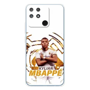 Чехол (TPU) с Футболистом на Realme NARZO 80 Lite 4G (Мбаппе Реал)