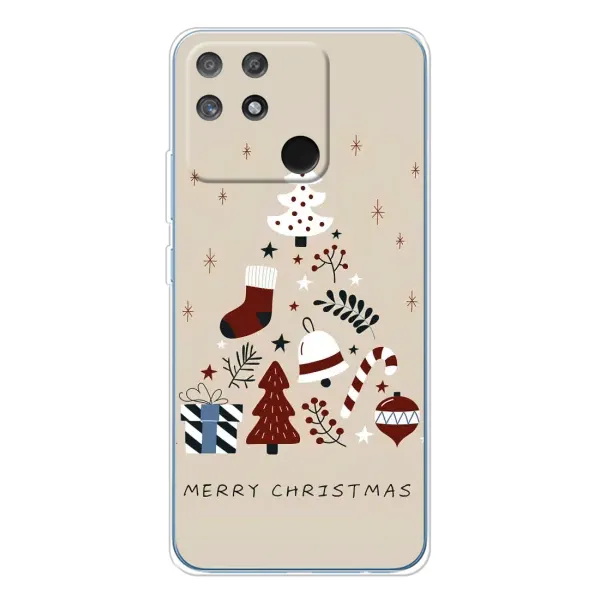 Чехол с рисунком «Merry Christmas» для Realme NARZO 80 Lite 4G Чехол с рисунком «Merry Christmas» для Realme NARZO 80 Lite 4G