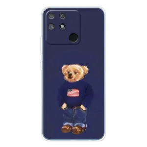 Чехлы Мишка Тедди для Нарзо 80 Лайт 4G (Мишка USA)