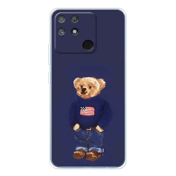 Чехол с рисунком «Мишка USA» для Realme NARZO 80 Lite 4G