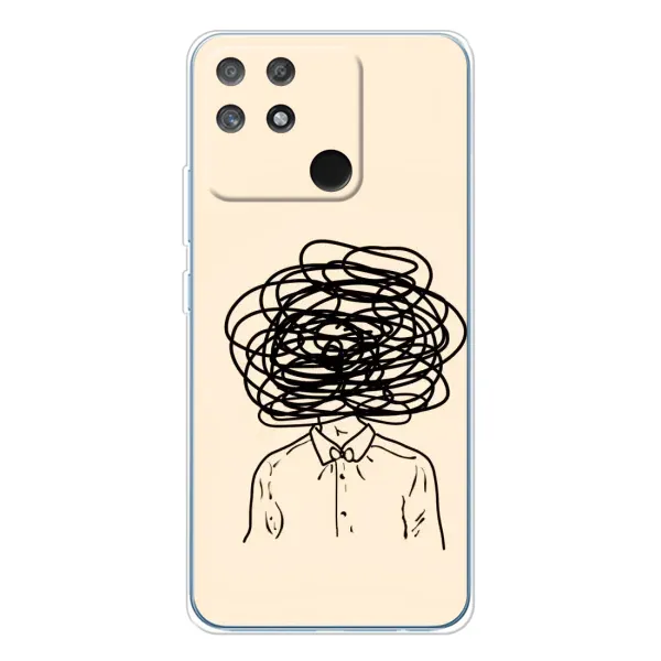 Чехол с рисунком «Мысли» для Realme NARZO 80 Lite 4G Чехол с рисунком «Мысли» для Realme NARZO 80 Lite 4G