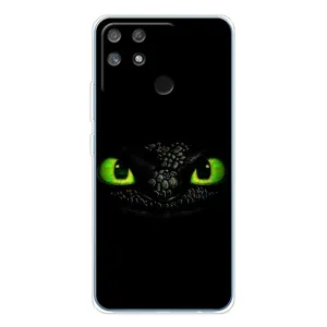 Чехол дракон Беззубик для Realme NARZO 80 Lite 4G (Глаза Беззубика)