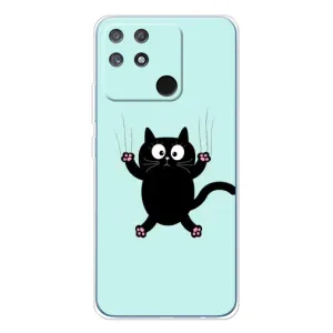 Силіконовий чохол з котиком для Realme NARZO 80 Lite 4G (Падаючий кіт)